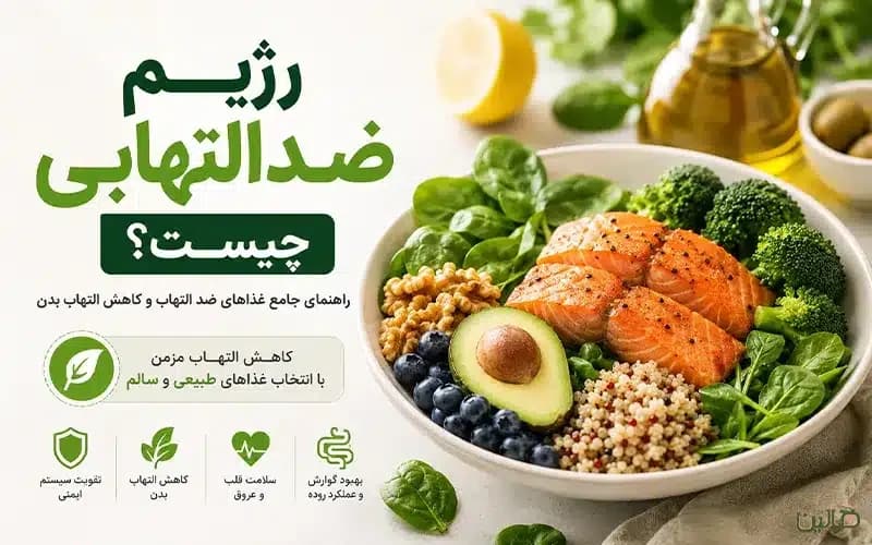 رژیم ضدالتهابی چیست؟ راهنمای جامع غذاهای ضد التهاب و کاهش التهاب بدن