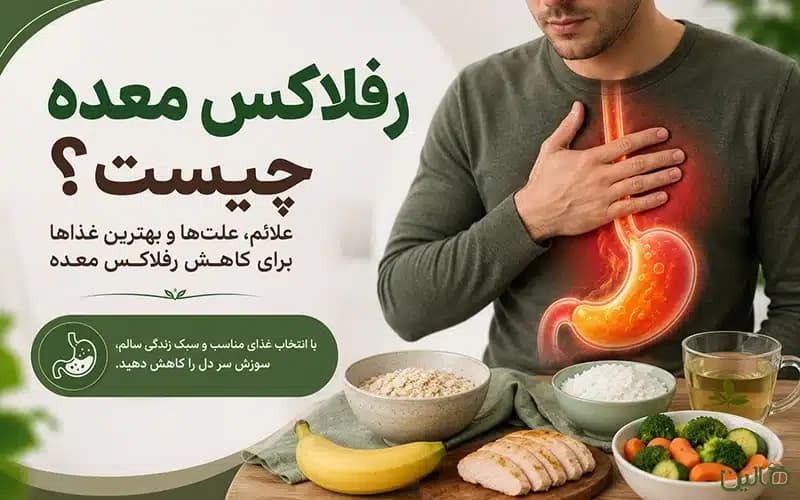 رفلاکس معده چیست؟ علائم، علتها و بهترین غذاها برای کاهش رفلاکس معده