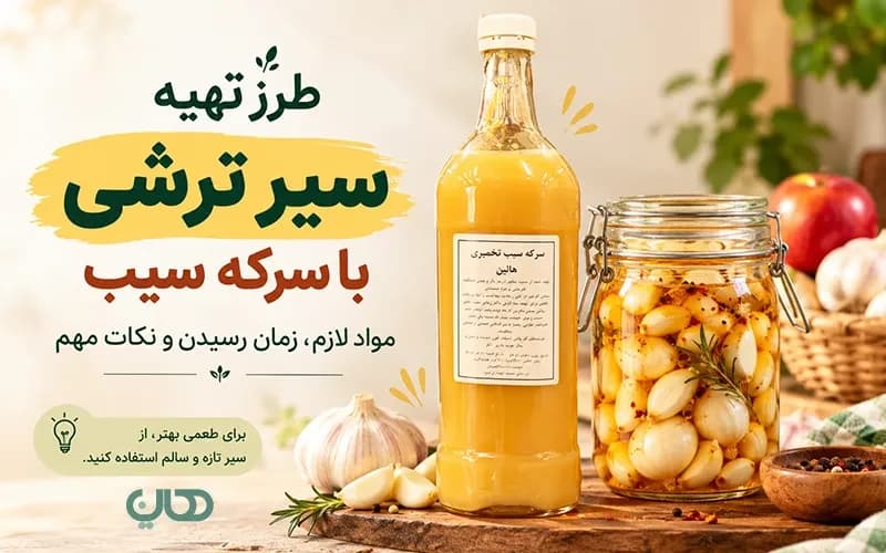 طرز تهیه سیر ترشی با سرکه سیب؛ مواد لازم، زمان رسیدن و نکات مهم