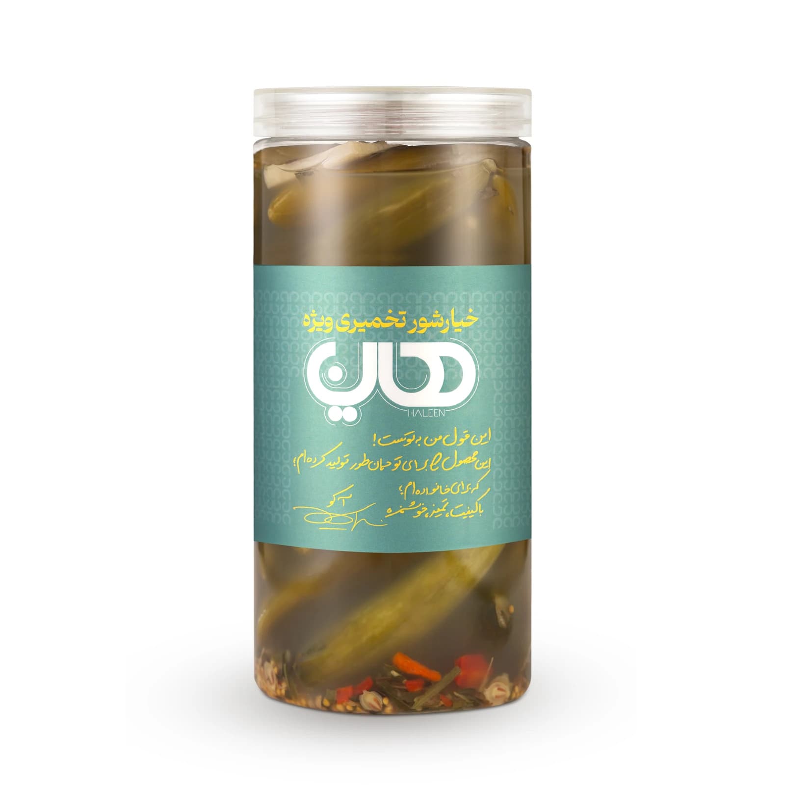 خیارشور تخمیری کم نمک ویژه؛ بستهبندی ارسالی هالین